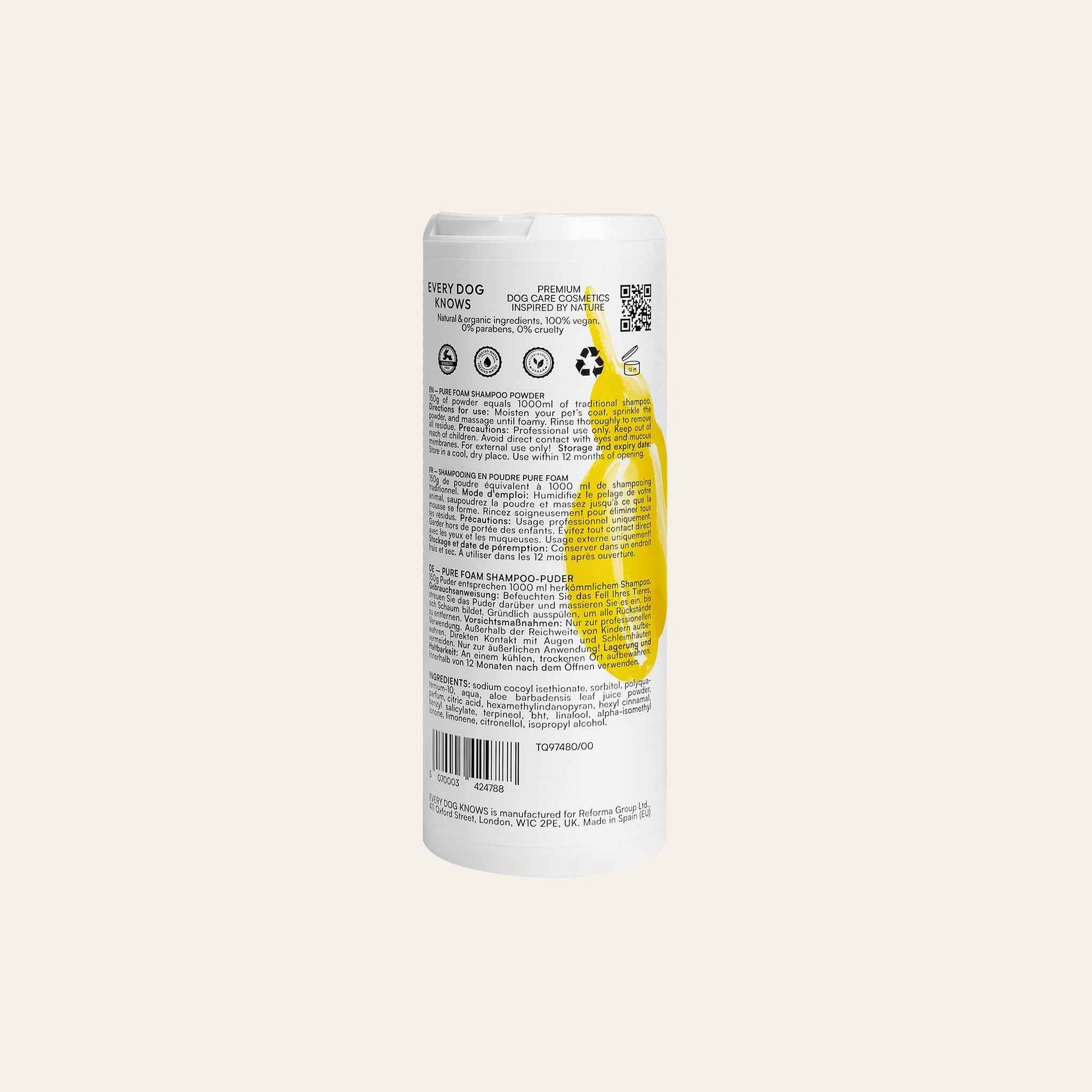 Pure Foam Shampoo Powder